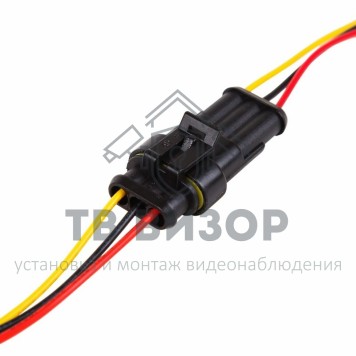 DJ7041-1.5-11 Автомобильный разъем штекер с проводом 20см  (4-х контактный) (16-0304-9) 
 DJ7041-1.5-11 Автомобильный разъем штекер с проводом 20см  (4-х контактный) (16-0304-9)-1