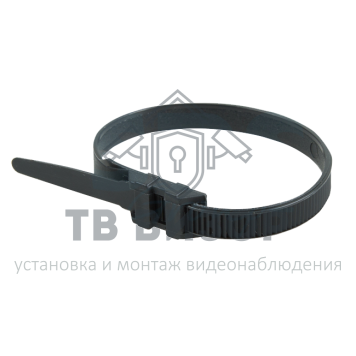 Стяжка
 Хомут усиленный с двойным горизонтальным замком nylon-12 260x9 мм 100 шт. чёрный REXANT (07-0269)-0