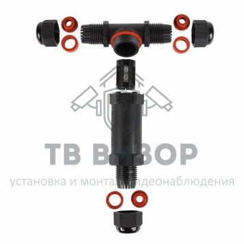 Кабельный ввод
 Соединитель кабельный (Т-образный) IP68 3pin (07-5907-8)-1