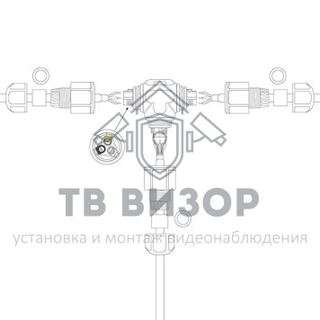 Кабельный ввод
 Соединитель кабельный (Т-образный) IP67 3pin (07-5909-8)-1