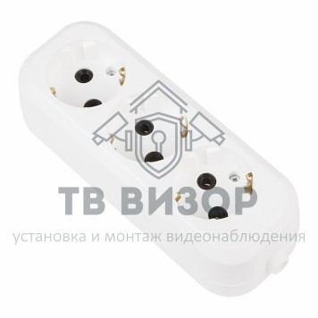 Колодка электрическая
 Колодка 3 гнезда с заземлением эконом (11-8712)-0