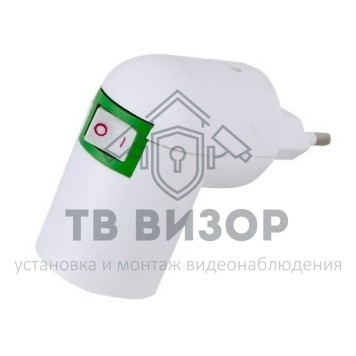 Переходник
 Переходник цокольный AC 220V-E14 с выключателем REXANT (11-8883)-2