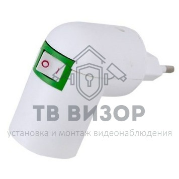 Переходник
 Переходник цокольный AC 220V-E27 с выключателем REXANT (11-8881)-2