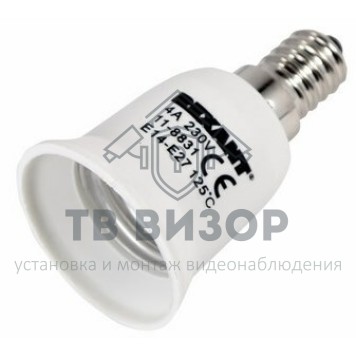 Переходник
 Переходник цокольный Е14-Е27 REXANT (ПАКЕТ БОБ) 1 шт (11-8831-9)-0