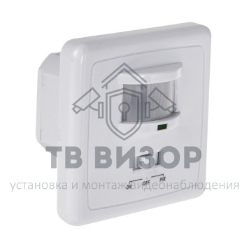 
 Датчик движения встраиваемый ДДВ 01, 160°,300-1200Вт,3-2000Лк, 9 м,10-420 сек REXANT (11-9208)-0