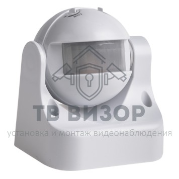 
 Датчик движения настенный ДДС 02, 180°,1200Вт,3-2000Лк, 12 м,10-420 сек,IP44 REXANT (11-9210)-0