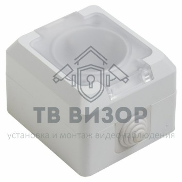 Розетка электрическая
 Розетка штепсельная  влагозащищенная открытой установки, с крышкой, c\з,10 А,IP 44 PROCONNECT (78-0516)-2