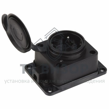 Розетка электрическая
 Розетка штепсельная одноместная  влагозащищенная, с/з, переносная,16А, IP44 PROCONNECT (78-0510)-0