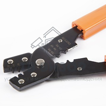 
 Кримпер для обжима автоклемм неизолированных  0.35 - 6.0 мм2  (ht-202A) (12-3031-4)-0