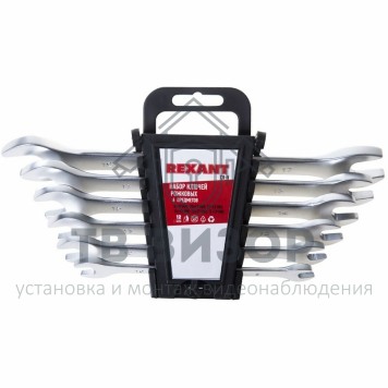 
 Набор ключей рожковых 8-19 мм 6 предметов Rexant (12-5843)-0