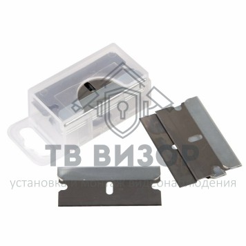 
 Лезвия сменные для скребка 19х39х0,25 мм 10 штук  REXANT (12-4968)-0