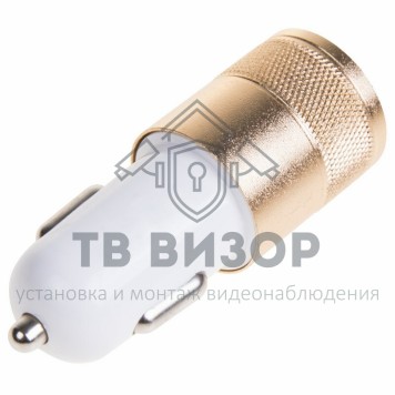 
 Автозарядка в прикуриватель 2хUSB (АЗУ) (1 000+2 100mA) REXANT (18-1199) кратно 10 шт-1