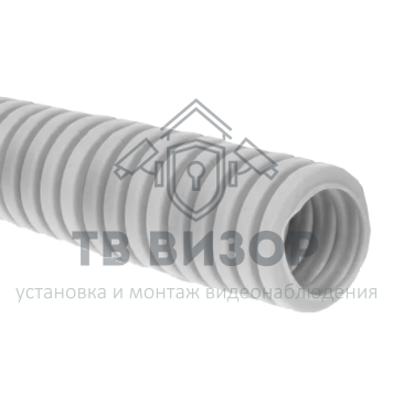 Труба гофрированная
 Труба гофрированная ПНД лёгкая 350 Н безгалогенная (HF) стойкая к ультрафиолету серая с/з д20 (100м/4800м уп/пал)-0