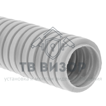 Труба гофрированная
 Труба гофрированная ПНД лёгкая 350 Н безгалогенная (HF) стойкая к ультрафиолету серая с/з д40 (15м/960м уп/пал) Промрукав-0
