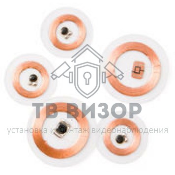 Бесконтактная метка-наклейка
 Диск прозрачный, ПВХ пластик, D20 E-0