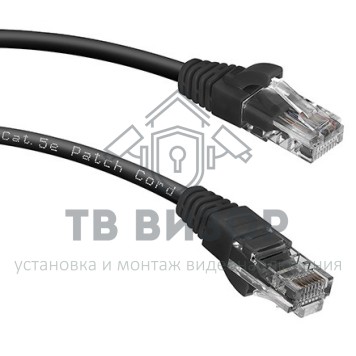 Патч-корд
 PC-UTP-RJ45-Cat.5e-0.15m-BK-0