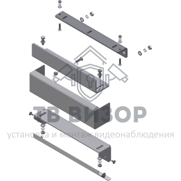 Комплект для монтажа замка
 MK AL-300-400PR - Inside (белый)-2