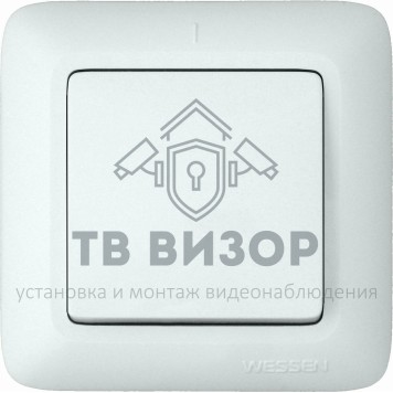 Выключатель
 ПРИМА Выключатель одноклавишный скрытый 250В 6А белый (S16-057-B)-0