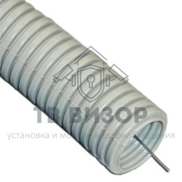 Труба гофрированная
 Ecoplast 10116 Труба гибкая гофрированная 16 мм из самозатухающего ПВХ-пластиката, лёгкая со стальной протяжкой-0
