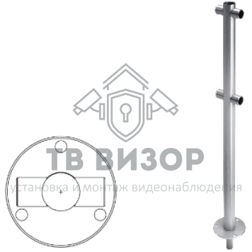 Ограждение полуростовое
 Стойка ограждения съемная i-образная (арт.ВЗР 1996Р02)-0