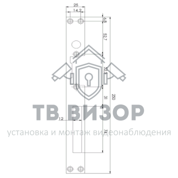 Планка ответная
 GX62-0