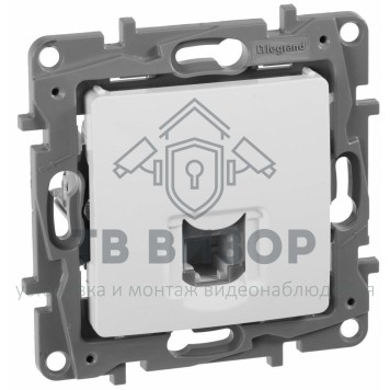 Розетка телефонная
 672240 ∙ ETIKA Розетка телефонная RJ11 белая-0