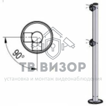 Ограждение полуростовое
 Стойка ограждения L-образная-0