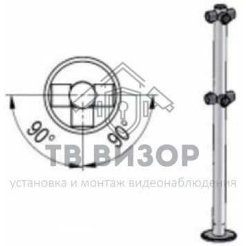 Ограждение полуростовое
 Стойка ограждения T-образная-0