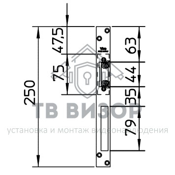 Планка ответная
 Viro 7755.1092.0.78-1