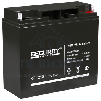 Аккумуляторная батарея
 Аккумулятор 12В 18 А∙ч (SF 1218)-0