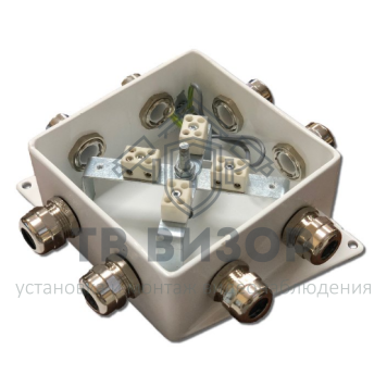 Коробка монтажная
 КМ-О (8к)-IP66-120х120, четыре ввода-0