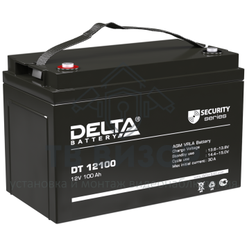 Аккумуляторная батарея
 Аккумулятор 12В 100 А∙ч (DT 12100)-0