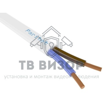 Кабель
 Провод ШВВП 2х0,5 мм² белый (Паритет) (100094) 200м-0