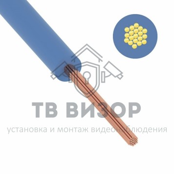Кабель
 Провод ПуГВ (ПВ-3) 6 мм² 200 м синий ГОСТ (01-8621-2)-0
