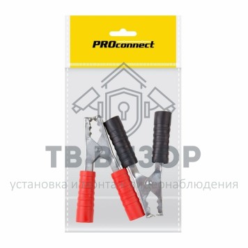 Зажим крокодил, длина 150 мм, ток 250A, (2шт.) (пакет) PROconnect (16-0020-9) 
 Зажим крокодил, длина 150 мм, ток 250A, (2шт.) (пакет) PROconnect (16-0020-9)-1