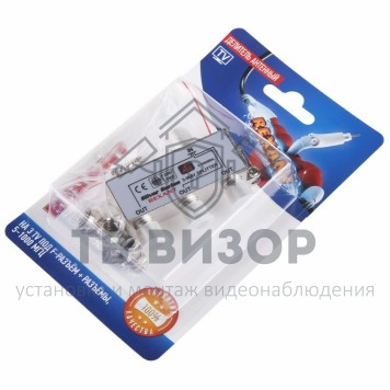 Делитель
 Делитель антенный F-типа на 3 TV + F-разъемы, 5-1000 МГц REXANT (06-0046-C) кратно 10 шт-2