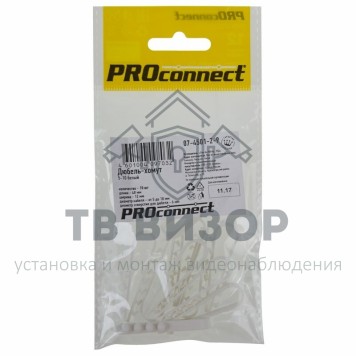 Дюбель-хомут
 Дюбель-хомут 5-10 белый (10 шт.) PROCONNECT (07-4501-2-9)-0