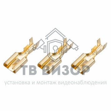 Клемма
 КЛЕММА ПЛОСКАЯ гнездо - 7.7мм 1-2.5мм² (РП-м 2.5-(6.3) / DJ623-Е6.3С) REXANT (в упак. 10шт.) (06-0401-A) кратно 10 шт-0