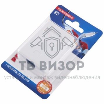 Розетка компьютерная
 Розетка сетевая LAN, на стену, (1 гнездо 8Р8С (Rj-45), 5e кат) REXANT  (06-0104-B) кратно 10 шт-3