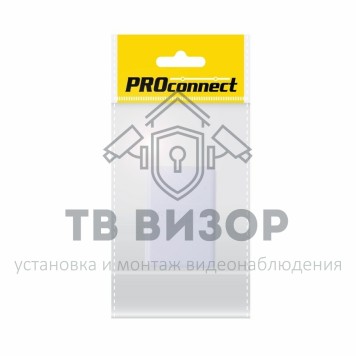 Розетка телефонная
 Розетка телефонная на стену, 1 вход 6Р-4С (RJ-11) (пакет) PROconnect (03-0001-9)-1