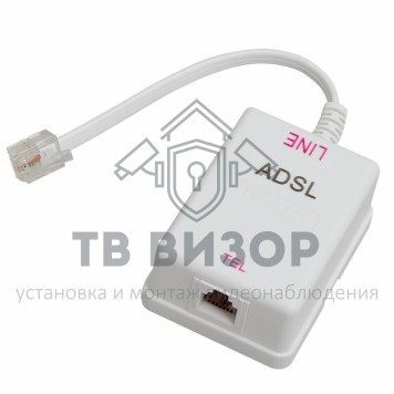 Розетка телефонная
 Розетка телефонная на стену, ADSL сплиттер, 6Р-4С (RJ-11) REXANT (06-0103-B) кратно 10 шт-0