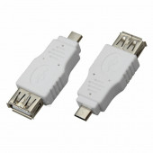 
 Переходник USB (гнездо USB-A - штекер micro USB), (1шт.) REXANT (06-0190-A) кратно 10 шт