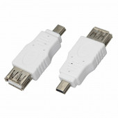 
 Переходник USB (гнездо USB-A - штекер mini USB), (1шт.) REXANT (06-0191-A) кратно 10 шт