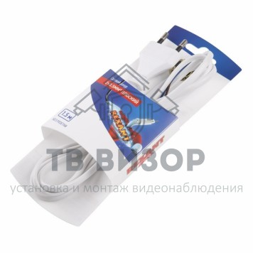 Шнур
 Шнур сетевой 1.5М без розетки белый REXANT (06-3250) кратно 10 шт-1