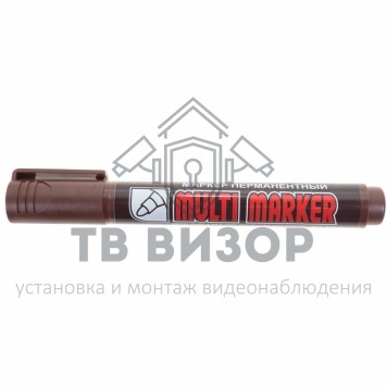 Маркер
 Маркер перманентный Crown «Multi Marker» 3 мм, коричневый, пулевидный (08-8605)-1