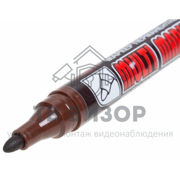 Маркер
 Маркер перманентный Crown «Multi Marker» 3 мм, коричневый, пулевидный (08-8605)-0