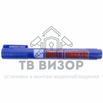 Маркер
 Маркер перманентный Crown «Multi Marker» 3 мм, синий, пулевидный (08-8602)-1