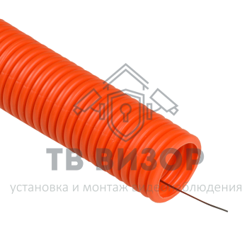 Труба гофрированная
 Труба гофрированная ПНД Строительная не распространяющая горение оранжевая с/з д16 (100м/5500м уп/пал)-0