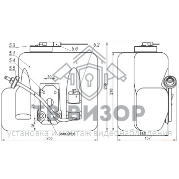 Бачок омывателя
 Бачок омывателя для СО-0