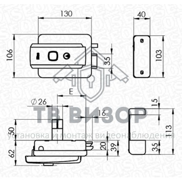 Замок электромеханический
 51N115 Замок электромеханический
 51N115-1
